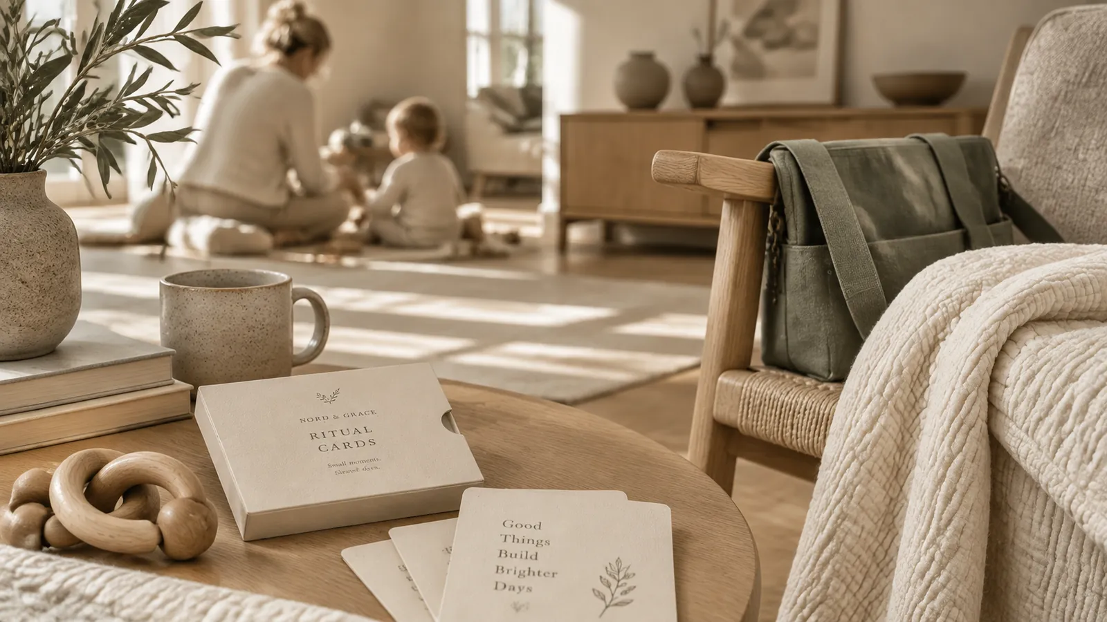 Sleep Ritual Cards in a family home