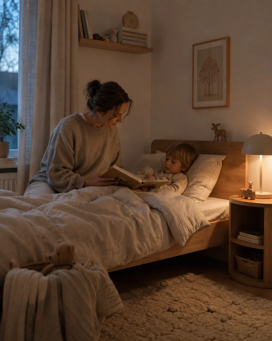 Quiet bedtime moment