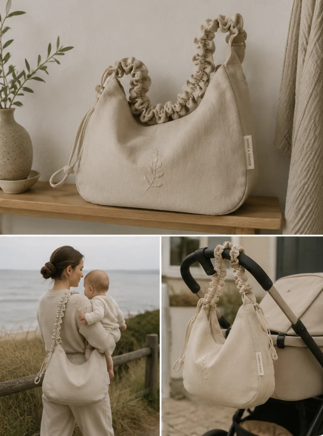 Ruffle sling bag lifestyle